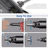 Glarks 320Pcs M3 M4 M5 M6 M8 M10 M12 Set Metric Rivet Nuts Kit Rivet Nuts Black Zinc Plated Carbon Steel Flat Head