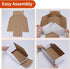 ZBEIVAN Cardboard Storage Bins, 35 Packs 12x2x4.5 Inches, Easy Assembly Pantry Organizer Bins for Shelf