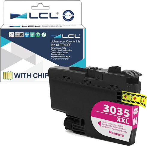 LCL Compatible Ink Cartridge Replacement for Brother LC3035 XXL, 1-Pack Magenta Ink