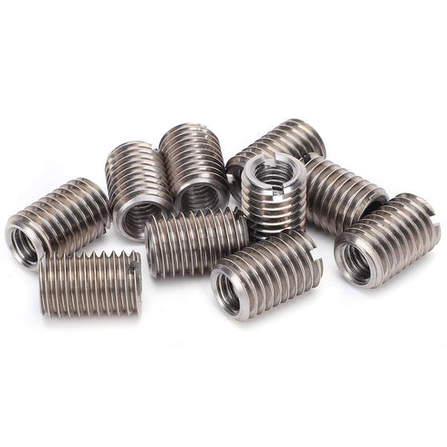 Slotted Repair Nut Kit, 10Pcs Stainless Steel Reducer Nut M8 Female and Male Thread Conversion for Mechanical Repair