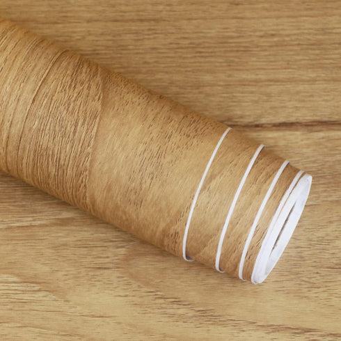 Wood Contact Paper, Waterproof Self Adhesive Wood Wallpaper for Countertop, Desk, Table Top Sticker Cover