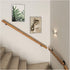 ALDEPO 1Ft-20Ft Non-Slip,15Ft/450Cm Grab Bars Handrails Wooden, Professional Corridor Non-Slip Stair Railings Support