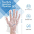 Brandon-super Food Prep Gloves, Plastic Food Safe Gloves, One Size Fits Most, 500ct Clear (Pack of 1)
