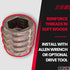 E-Z LOK Knife Threaded Insert for Soft Wood, M8-1.25 Internal Threads, 13mm Length, Pack of 25