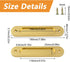 Oval Recessed Sliding Door Pulls, 4PCS Sliding Barn Door Finger Pull Matte Gold Aluminum Alloy Sliding Door Handles with Screws for Sliding Doors Cabinets Closet and Drawers