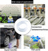 PVC Tubing 3/8" ID x 1/2" OD, 50 ft Clear Vinyl Tubing with 4 Stainless Clamps for Water, Air, Oil Transfer