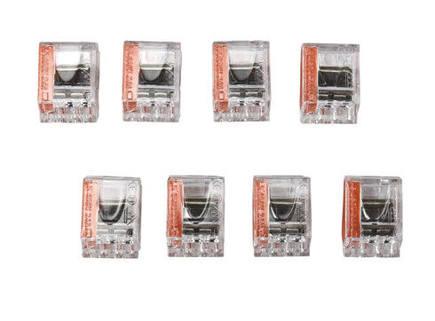 Push-in Electrical Connector, 22-12 AWG Solid, 50-Pack, 3-Port