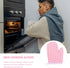 2Pcs Angoily Oven Mitts, Oven Gloves Kitchen Mitts Microwave Gloves for Baking Cooking Fireplace Grill BBQ Resistant