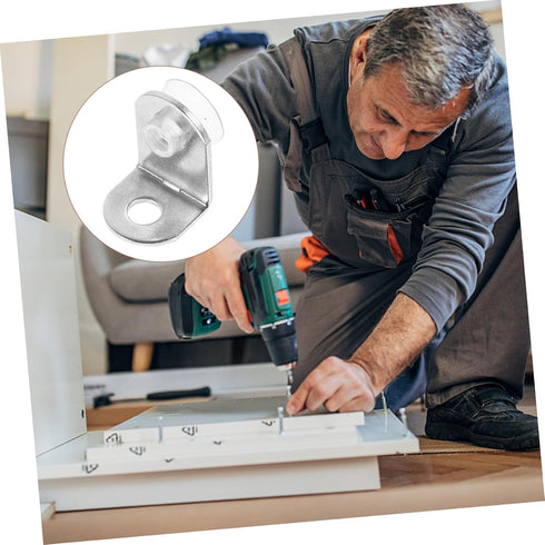 Angoily Stainless Steel Corner Brackets for Shelves Heavy Duty Brackets for Glass and Support of Durable Angle Braces