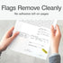 Redi-Tag 91032 Arrow Message Page Flag Refills, "Please Sign & Date", Yellow, 120 per Roll (Box of 6)