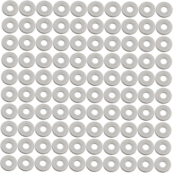 KrrNFYSG Flat Washers 100pcs Flat Washers 304 Stainless Steel Lock Washer Spacers Flat