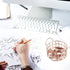 Rose Gold Binder Clip Holder, Mesh Desk Accessories, Small Office Supplies Organizer for School and Home (2PCS)