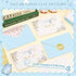 50 Pack Set Thboxes Blue Baby Shower Thank You Cards with Envelopes and Stickers for Boy, Thank You Notes
