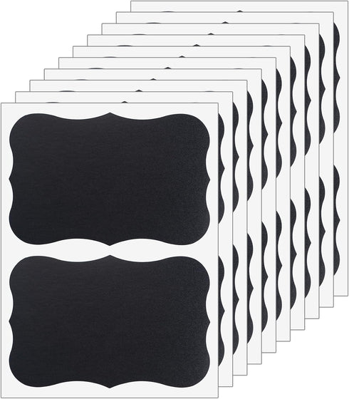 ONUPGO Large Chalkboard Labels (20 Pack), 4 x 6 Reusable Waterproof Stickers for Jars, Parties, Craft Rooms