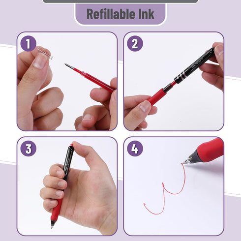 Mr. Pen- Retractable Gel Pens, 8 Pack, Fast Dry, Colorful Ink Fine Point 0.7mm, Cute Aesthetic Pens for Journaling