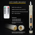 WYZworks 6.75" LED Flameless Mini Taper Candles with Flicker Mode, Battery Operated, 12-Pack, Ivory
