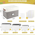 Board Game Storage Organizer with 12pcs Zipper Bags and Writable Stickers, Storage with Lid for Office Supplies,