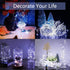 buways Fairy Lights,2-Pack Battery Operated Waterproof Cool White 50 LED Fairy String Lights,16.4ft Silver Wire Light with Remote Control for Christmas Parties,Garden and Home Decoration by buways