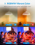 meross Smart Light Bulb BR30 Flood WiFi LED Bulbs Dimmable E26 Multicolor 2700K-6500K RGBCW Compatible with Apple