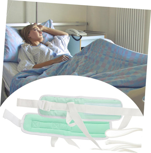 2pcs Medical Straps Comfortable Wrist Ankle Fixing Belts for Patient Safety Breathable Soft and Secure for Bedridden