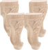 POPETPOP 4pcs Carved Solid Wood Furniture Legs 12x6cm for Sofa, Coffee Table,