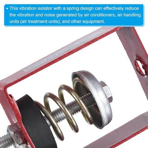 PATIKIL 44lbs Capacity Spring Vibration Isolator, 2 Pack Shock Absorber for HVAC Air Conditioner Units