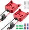2 Packs Power Wheels Adapter for Milwaukee M18 Battery - DIY RC Car Toys Robotics Battery Converter Kit with Fuse &