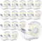 OWLKELA Clear Tapes and Refillable Dispensers, 16 Pack, 0.7" x 28 yds per roll, Transparent Tape Refills