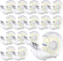 OWLKELA Clear Tapes and Refillable Dispensers, 16 Pack, 0.7" x 28 yds per roll, Transparent Tape Refills