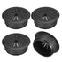 uxcell 4Pcs Cable Hole Cover, 2 Inch (50mm) ABS Desk Wire Cord Grommet for Office Computer Desk Organizer (Black)