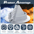 1 Pack Flexible Roofing Pipe Flashing Boot, Round Base EPDM Roof Vent Boot for OD Pipe Size 3/4" - 2-3/4"