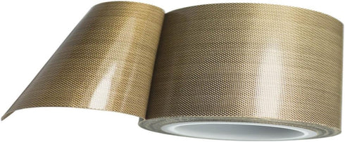 PTFE Coated Fabric Tape - Teflon Adhesive High Temperature Vacuum Sealing Tape 0.18mm Thick (38mm-5M)