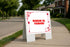 Massage Oil Packages Red Frame With Hearts Up Arrows A-Frame Single Sided