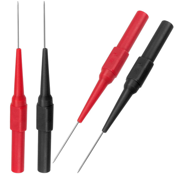 OIIKI 4Pcs 0.7mm Test Probe Pins, Non-Destructive Insulation Wire Piercing Needle for Multimeter Probes