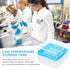 iplusmile Polycarbonate Freezer Boxes, 25-grids Cryovial Storage Box, Polycarbonate CryoBox Vial Rack for