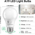6 Pack Bulbs 60 4000K A19, 9W, E26 800 Lightbulbs Non-Dimmable, TJOY LED Light Watt Equivalent, Natural White Efficient