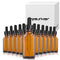 Yesker Amber Glass Bottles for Essential Oils, 60 ml (2oz) with Glass Eye Dropper, Pack of 12