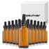 Yesker Amber Glass Bottles for Essential Oils, 60 ml (2oz) with Glass Eye Dropper, Pack of 12