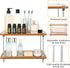 FMOACEN 2-Tier Counter Countertop Bathroom Organizer Wooden Bathroom Shelf for Makeup Skincare Perfume and Spices