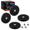 ULIBERMAGNET 4Pack Anti-Scratch Neodymium Magnet, Rubber Coated with M4 Female Thread for Strong Mounting
