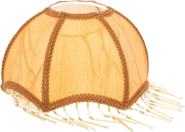 Angoily Duck Egg Fringe Lampshade Vintage Table Lamp Shade with Tassel European