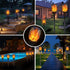 Solar Torch Lights - Waterproof Flickering Flames Outdoor Landscape Lighting for Garden Patio Deck