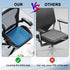 Tailbone Double Thick Gel Seat Cushion for Office Chair, Car & Wheelchair - Orthopedic Memory Foam & Cooling Gel