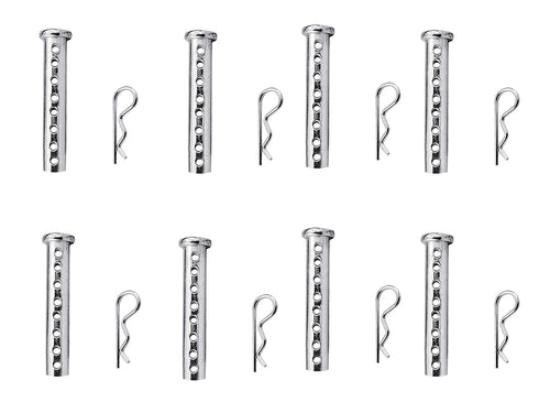 4-20Pack Multi-Hole Porous Eye Pins Clevis Pins Adjustable Clevis Pins Kit, Fastener for Farming Machine Accessories