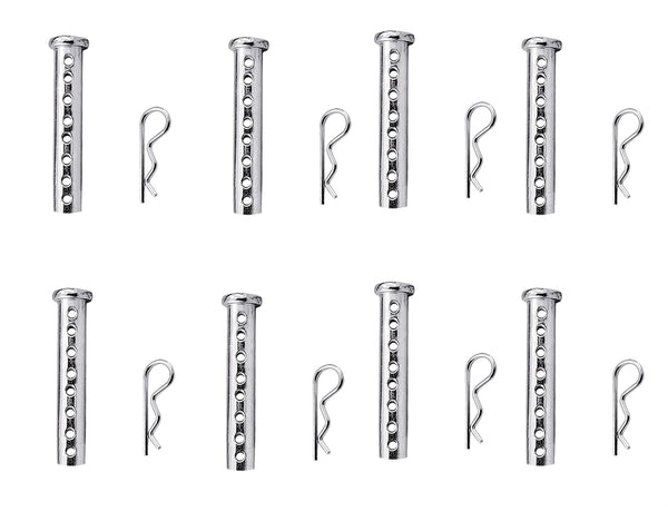4-20Pack Multi-Hole Porous Eye Pins Clevis Pins Adjustable Clevis Pins Kit, Fastener for Farming Machine Accessories