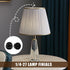 Biaungdo 2 Pack 1/4-27 Inch, Metal Lamp Finial Cap Knob, Lamp Shade Screw Cap Top Lamps Decoration for Lamps Shade