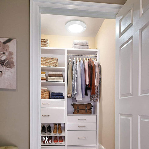 Motion Sensor Battery Operated Indoor LED Closet Lights, 210LM 6000K for Kitchen Cabinet, Laundry, Hallway