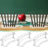 Tatuo 24 Pcs Plastic Pen Holder, 6 Slots Pen Display Stand, Clear Pencil Holders and Makeup Brush Rack Organizer for