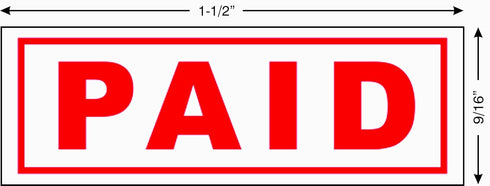Imprint 360 AS-IMP1027 Heavy Duty Commercial Quality Self-Inking Rubber Stamp - Red Ink, 9/16" x 1-1/2" Impression