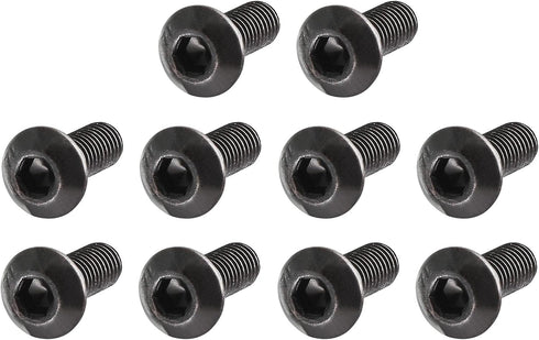 uxcell M3x8mm Thread Button Head Hex Socket Cap Screw Bolt, 100pcs